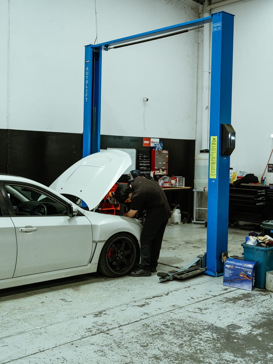 Work in progress at the Unorthodox Automotive workshop in Carlisle