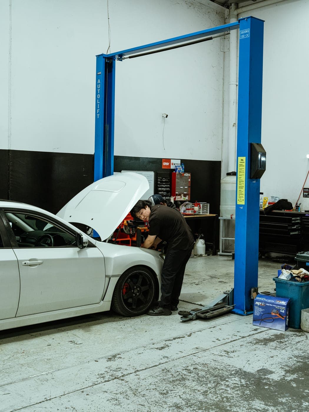 Work in progress at the Unorthodox Automotive workshop in Carlisle